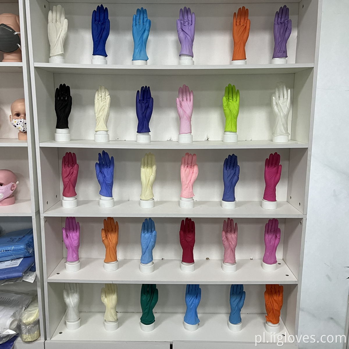 Lateksowe rękawice proszkowe Guantes desechables de Nitrilo xs Uso Medico Djeremabalne rękawiczki nitrysylne Lateksowe